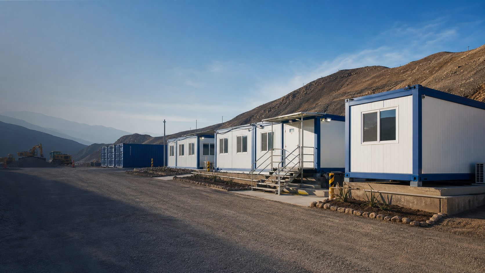 Módulos MODUX instalados en obra industrial