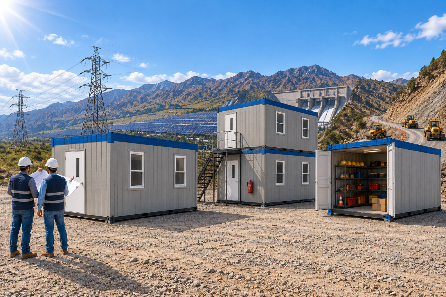 Módulo MODUX transportable para proyectos de energía